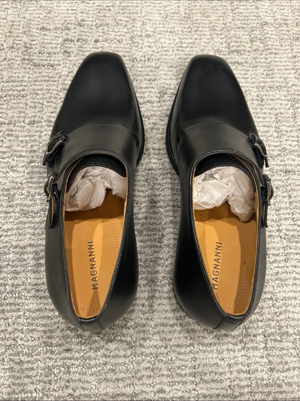 Magnanni Men's Omnia Double Monk Strap Loafers 8